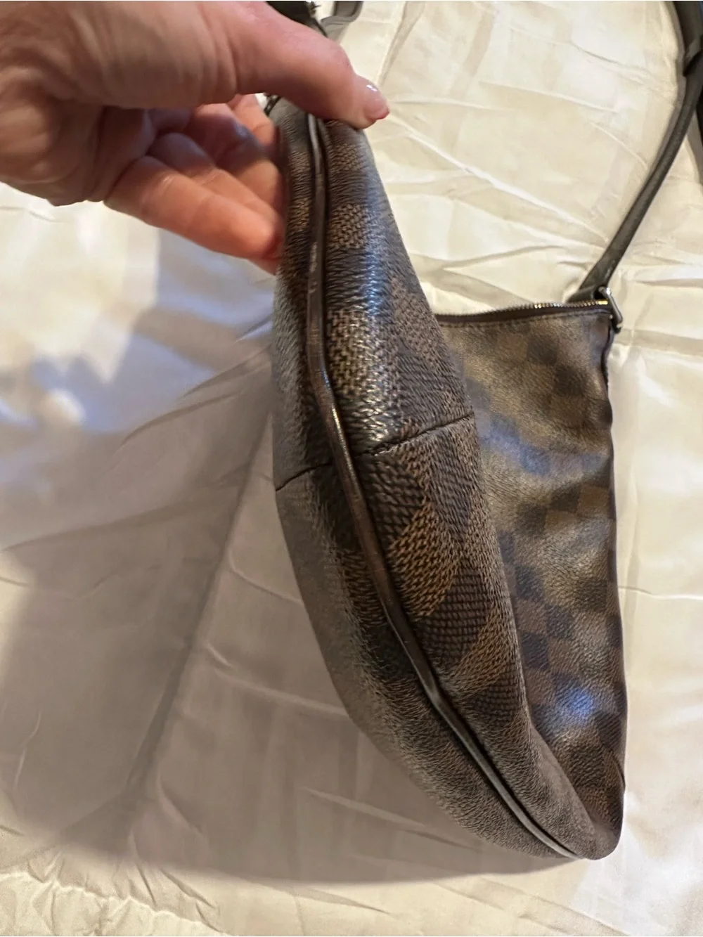 Louis Vuitton Damier Ebene Bloomsbury PM Crossbody Bag